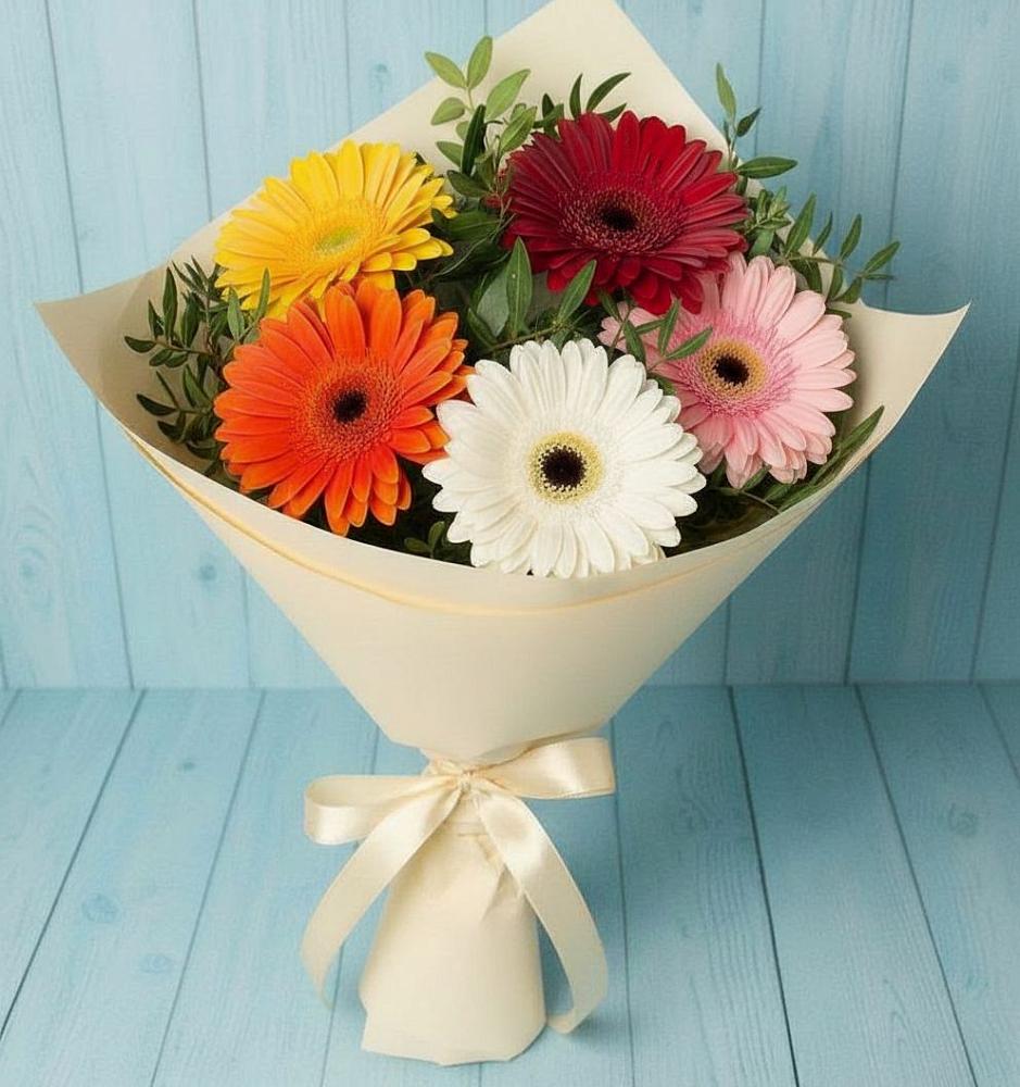 Букет цветов из: Герберы в Ливенке