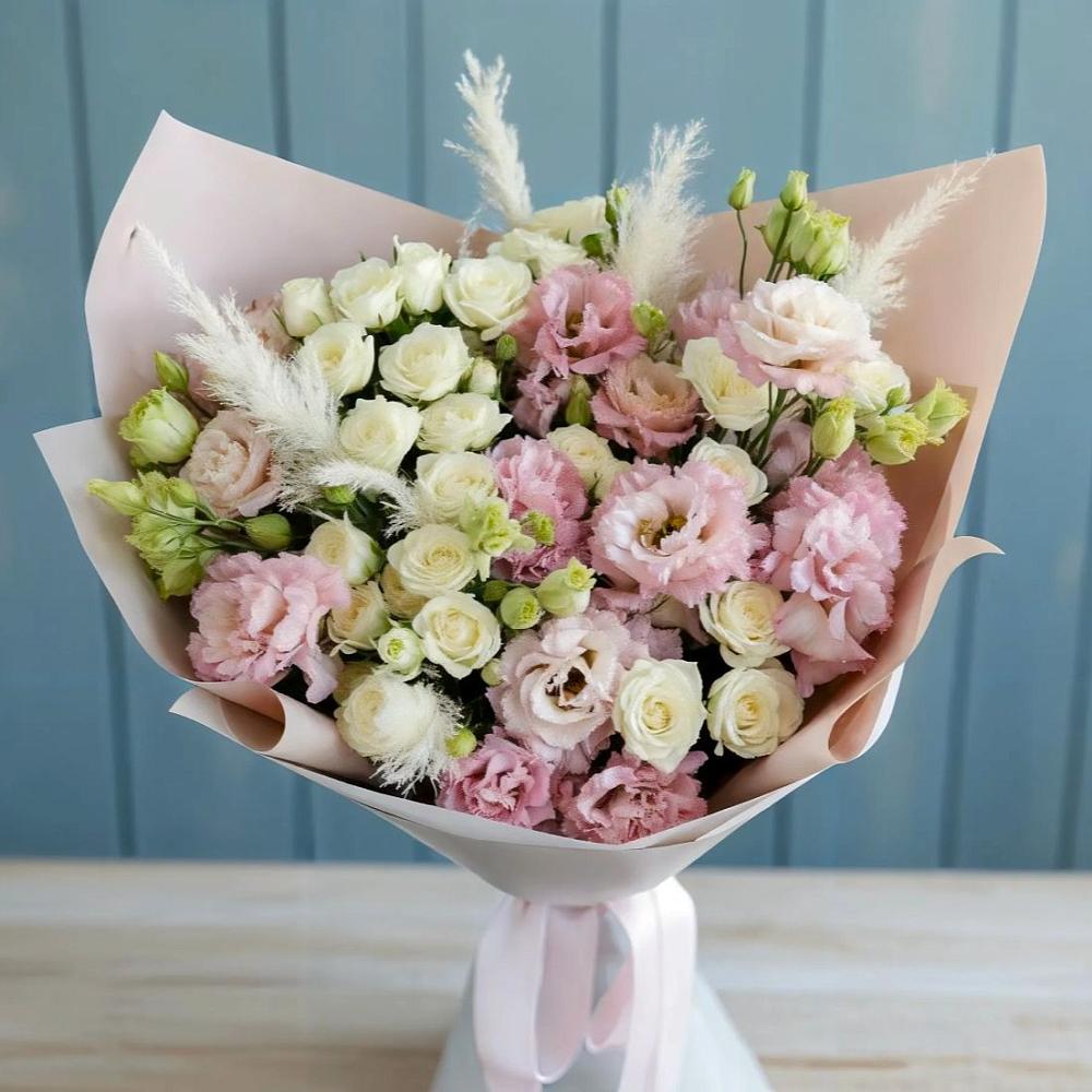 Букет цветов из: Альстромерии и Розы в Ливенке