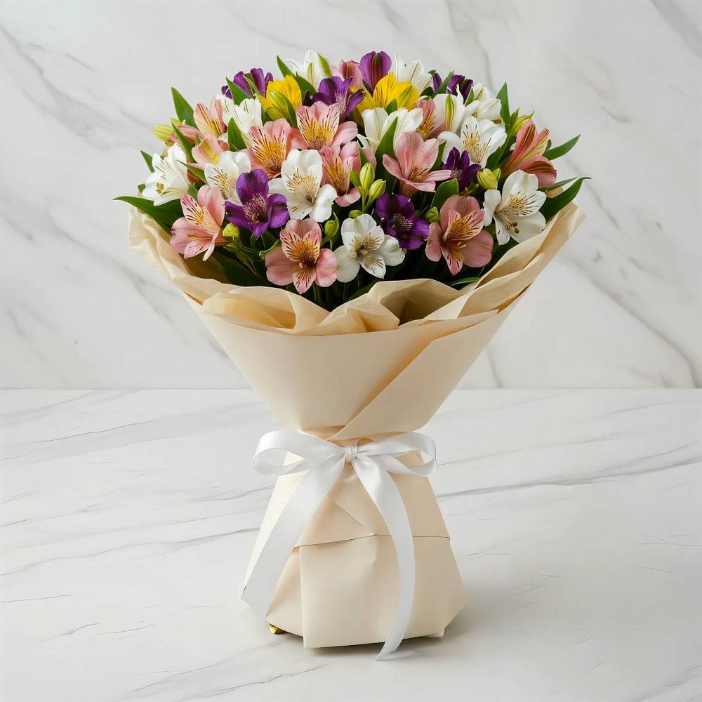 Букет цветов из: Альстромерии в Ливенке