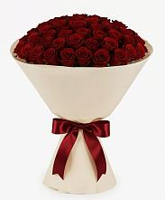 Букет 101 Бордовая роза Блэк Бакарра в Ливенке