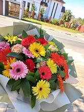 Букет цветов из:  Герберы #REPLACE_PRED# Ливенке