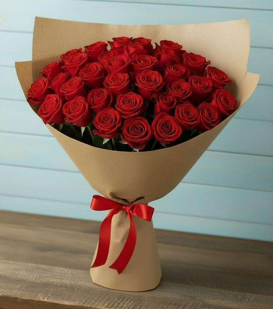 Букет Красные розы Милано в Ливенке