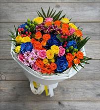 Букет цветов из:  Розы и Хризантемы в Ливенке