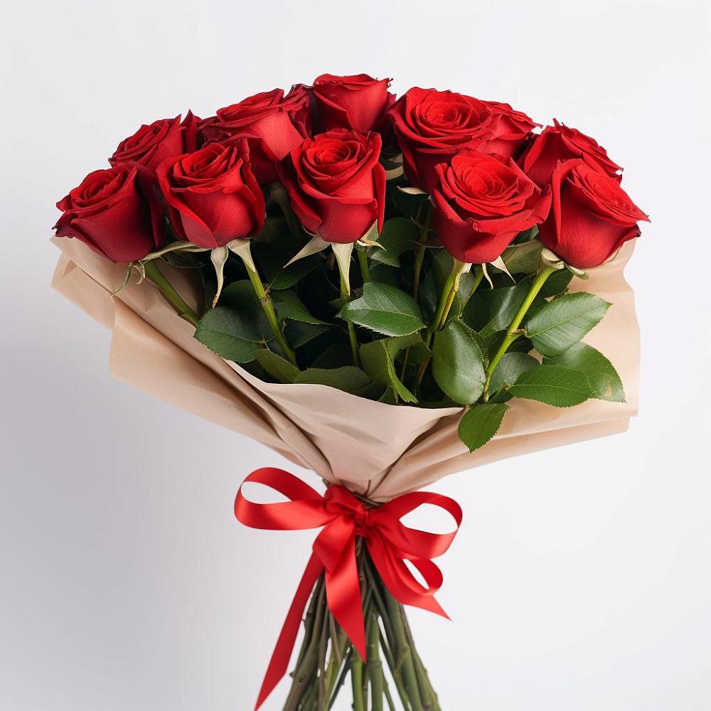 Букет 11 Красных роз Эдлесс Лав в Ливенке