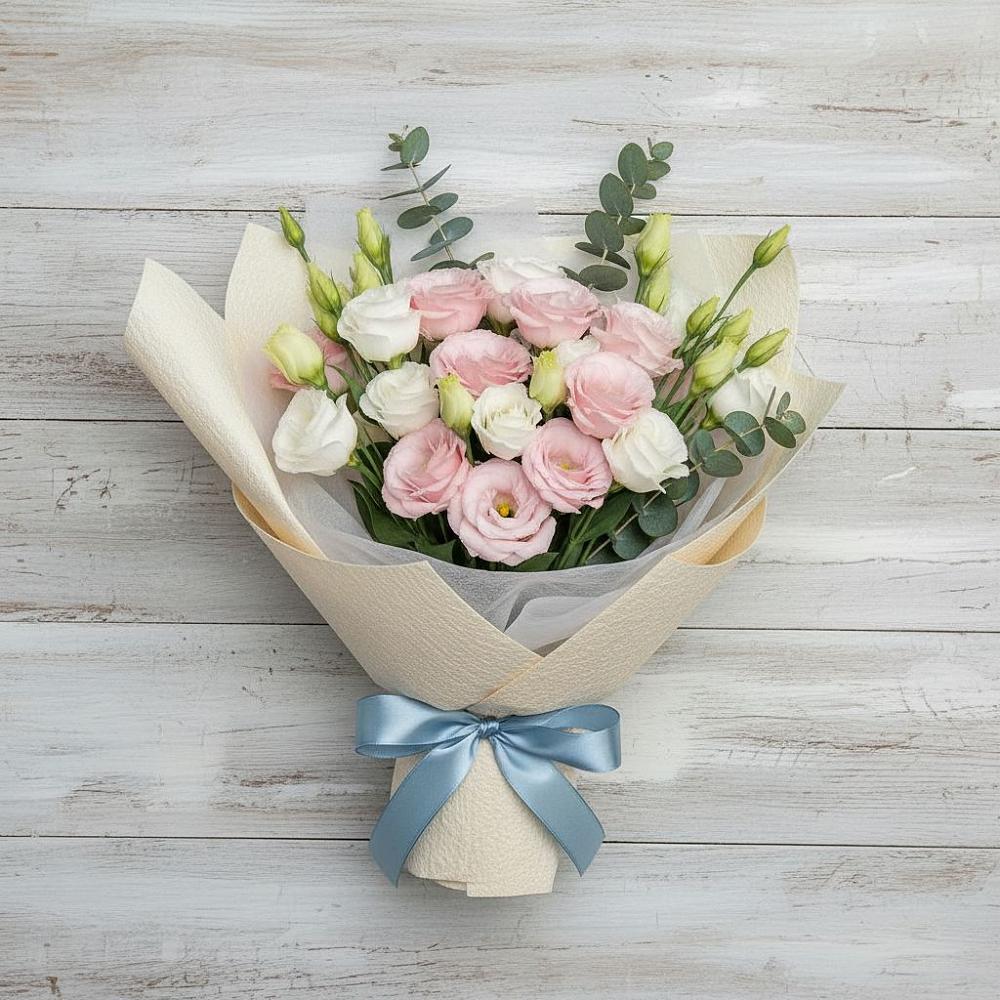 Букет цветов из: Лизиантусы в Ливенке